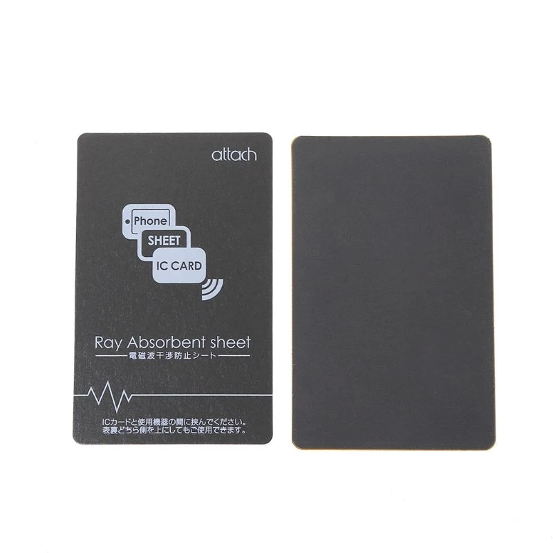 Etiquetas magnéticas NFC, adhesivo gris Anti Metal/sin adhesivo trasero, tarjeta NFC rectangular para iPhone, teléfono móvil, autobús, tarjeta