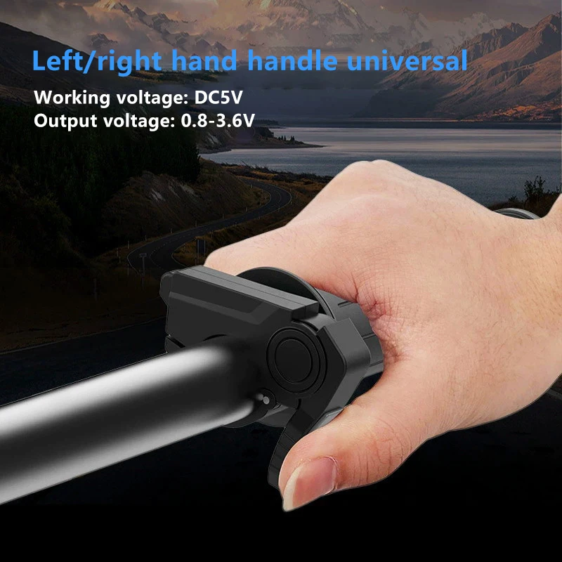 

Ebike Thumb Throttle Quick Disassembly Fit Left/Right Hand Finger Throttle For 5V Electric Bicycle Accessor