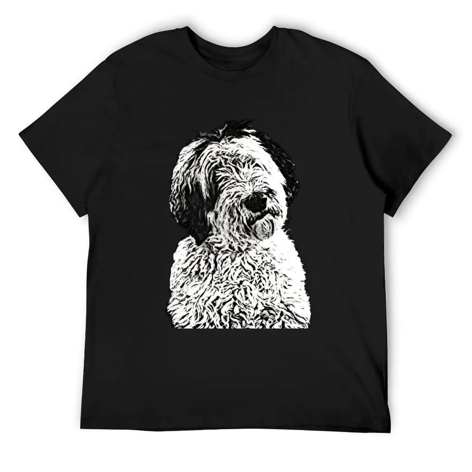 

Freyja the Sheepadoodle T-Shirt graphic shirts heavyweights funny shirt cotton mens clothing
