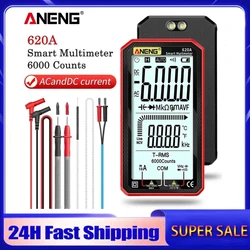 ANENG 620A Digital Smart Multimeter Transistor Testers 6000 Counts True RMS Auto Electrical Capacitance Meter Temp Resistance