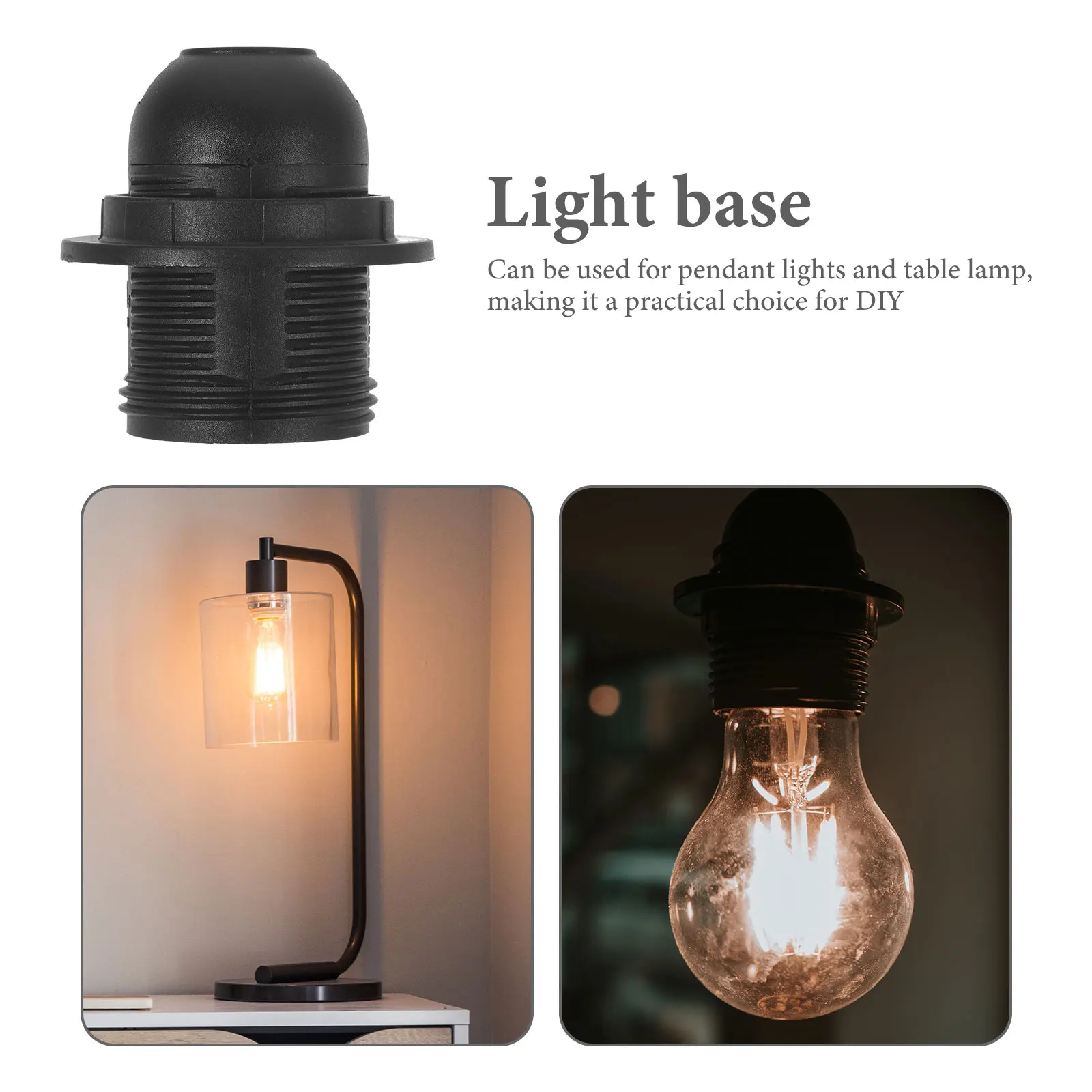 E26 Lamp Holder Light Socket Replacement Bulb Base For Pendant Table Lamp Diy Lighting Fixtures Threaded Socket