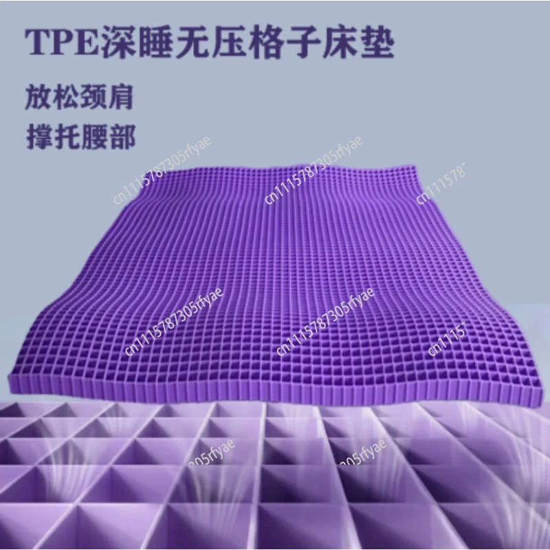Honeycomb Gel Mattress TPE High Elastic Breathable Cooling Grid Mattress Home Hotel Bedding Pad Summer Sleep Comfort Cover
