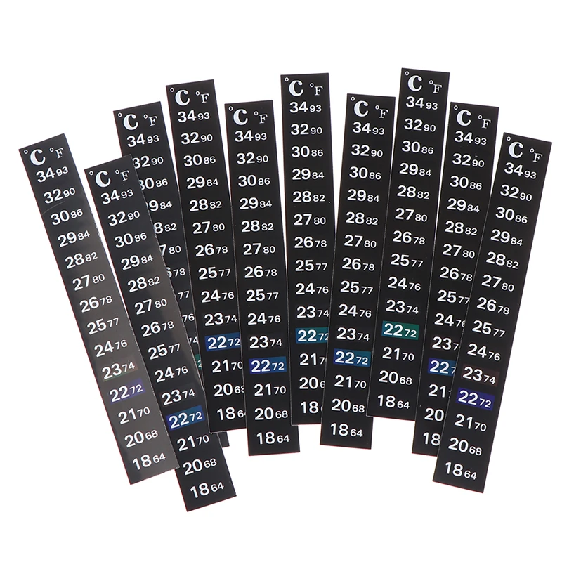 5pcs Stick-on Digital Aquarium Fish Tank Fridge Thermometer Sticker Measurement Stickers Temperature Control Tools Products