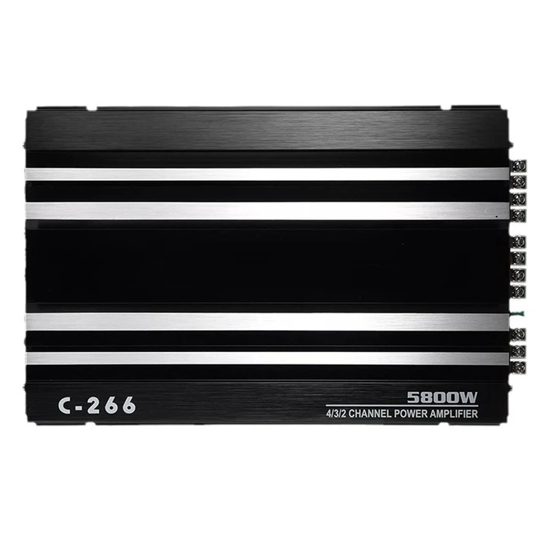 A73E-4-Channel Car Audio Amplifier 5800W High-Power Amplifier 12V Ultra-Thin Four-Way Power Amplifier Class A/B Tools