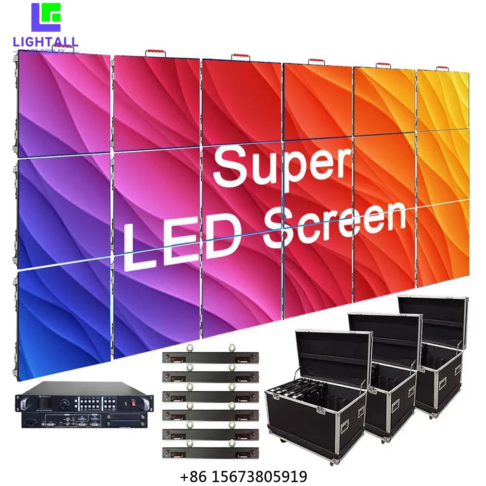

500x500mm Indoor Outdoor Led Video Wall Giant Stage Background P3.91 Seamless Splicing Led Rental Screen