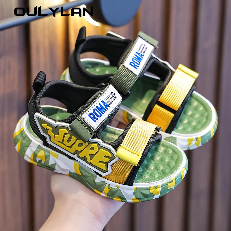 Children Girls Boys Sandals Children Beach Sandals New Non-slip Soft Bottom Breathable Boys Shoes Lightweight Kids Shoes