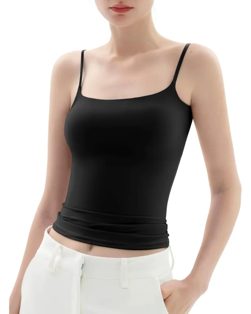 

Женская майка с квадратным вырезом – регулируемые бретельки-спагетти, базовая майка без рукавов (коллекция Sharp)