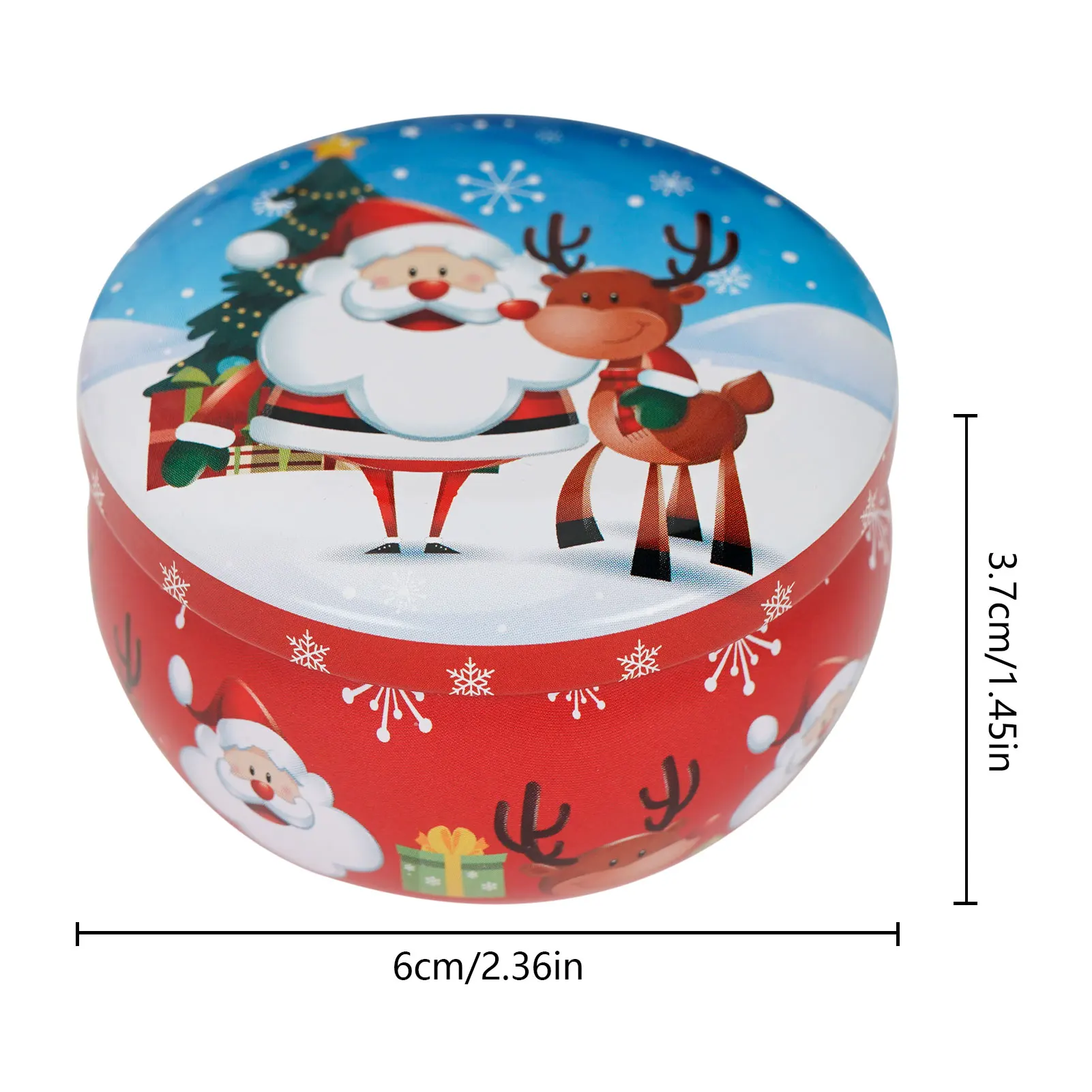 12Pcs Small Tin Box 70g Round Box Candy Box Party Decoration Metal Candle Jar with Lid 2.2OZ Handmade Candles Making Container