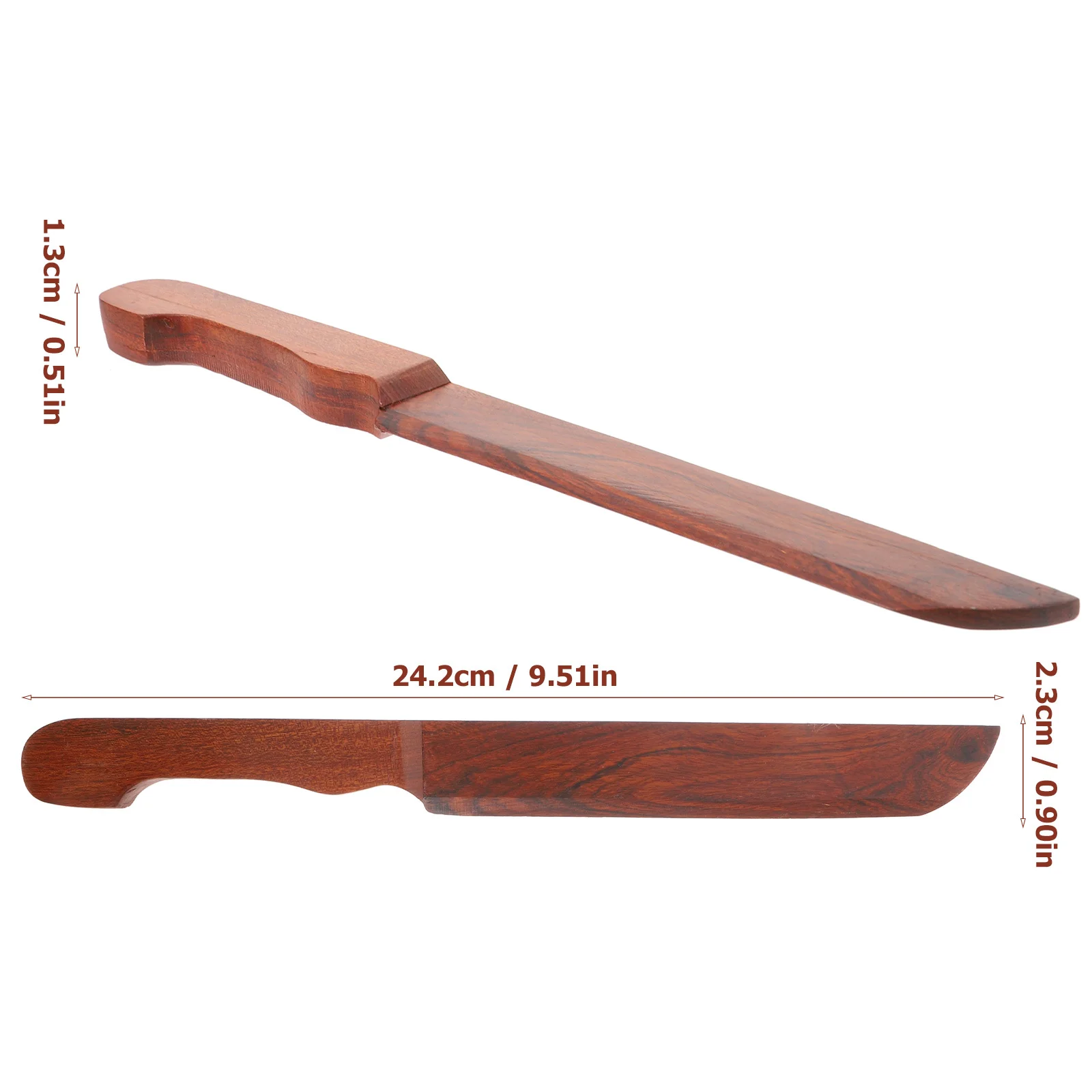 Chinese Style Wooden Paper Cutter Letter Opener Ergonomic Comfortable Rice Paper Cutter for Home Office Envelope Cutting