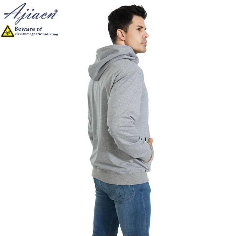 Genuine anti-radiation 100% silver fiber knitted lining hoodie Household appliances Electromagnetic radiation shielding clothes