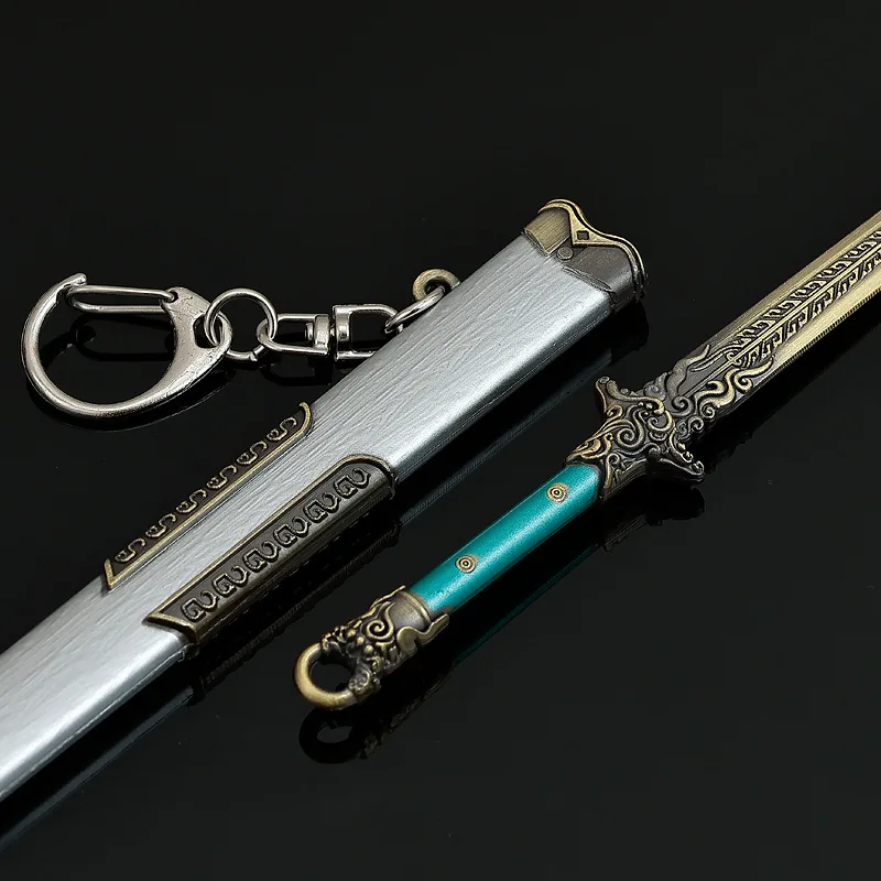 22 centimetri FEUD Film TV Periferico Verde Hornet spada armi Modello Portachiavi Mestiere In Metallo Puntelli Cosplay Display Pezzo Ragazzo Regali Giocattoli