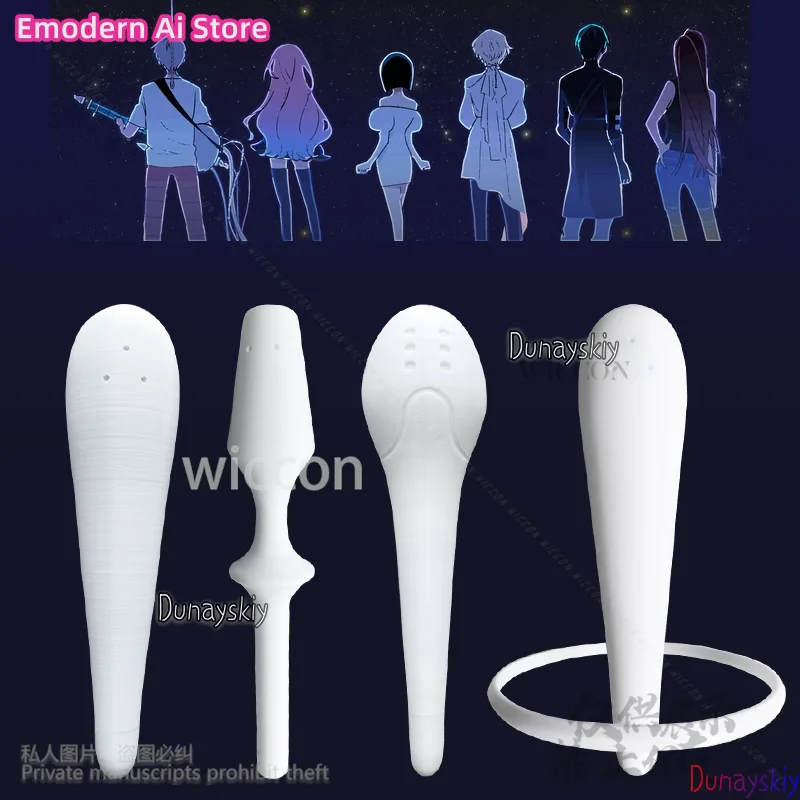 Anime Alien Stage Idol Microphone 3D Polylactic Props Mizi Sua Luka Cosplay Prop Female Male Halloween Party Roleplay Customized