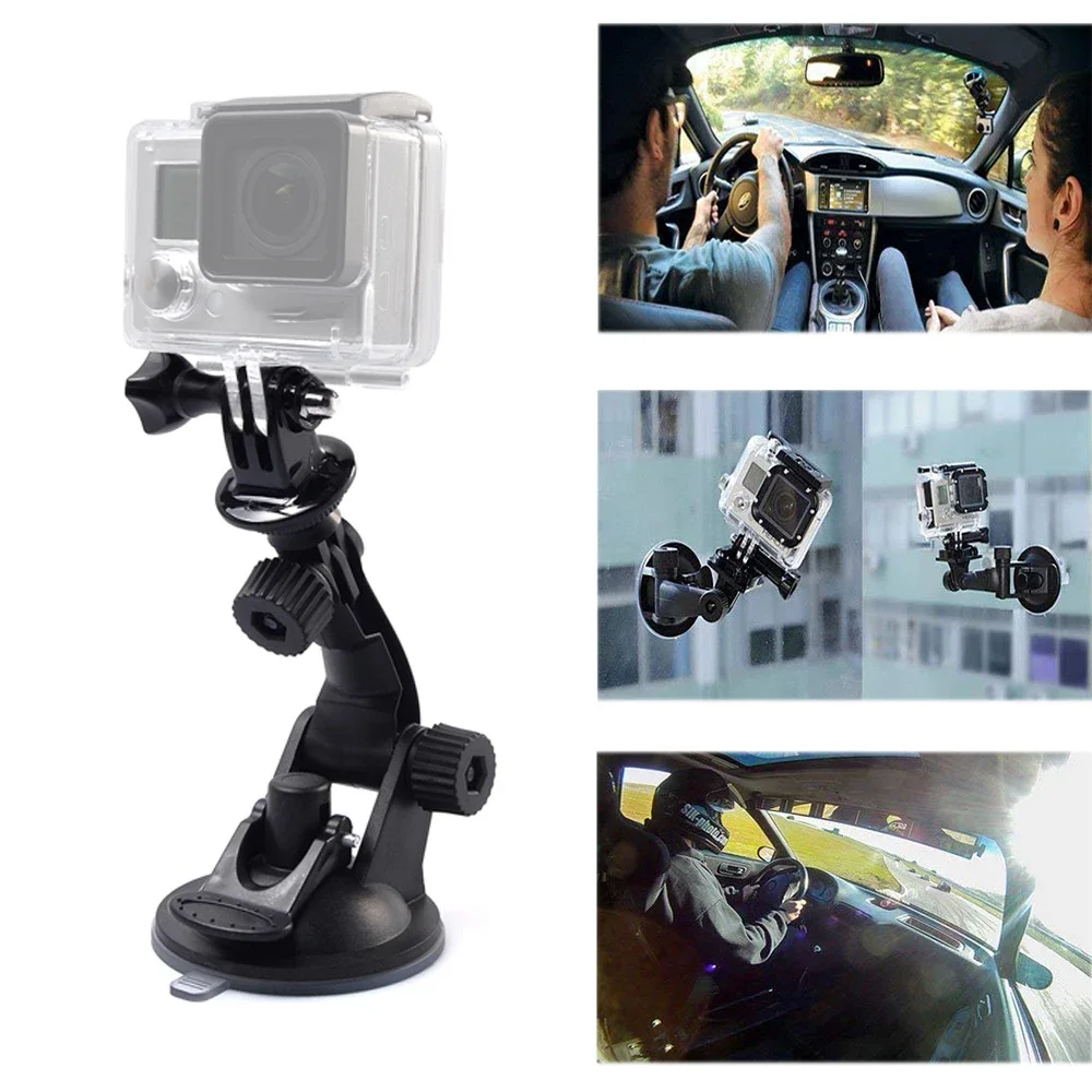 Support à ventouse pour caméra d'action, Gopro Fore11, 10, 9, 8, 7, 6, APEMAN, AKASO, Campark, COOU, Remali Capture Cam, Apexcam, HLS, 4K