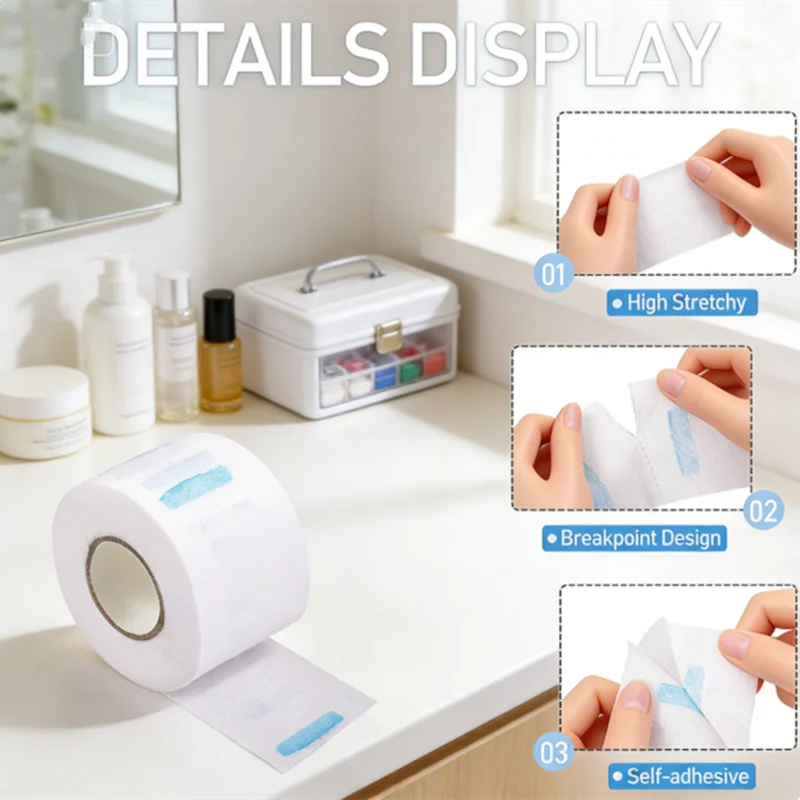 

Набор рулонов бумажных воротников для парикмахерских (1 или 5 рулонов) с резаком, одноразовые, водонепроницаемые, сохраняют клиентов чистыми и комфортными