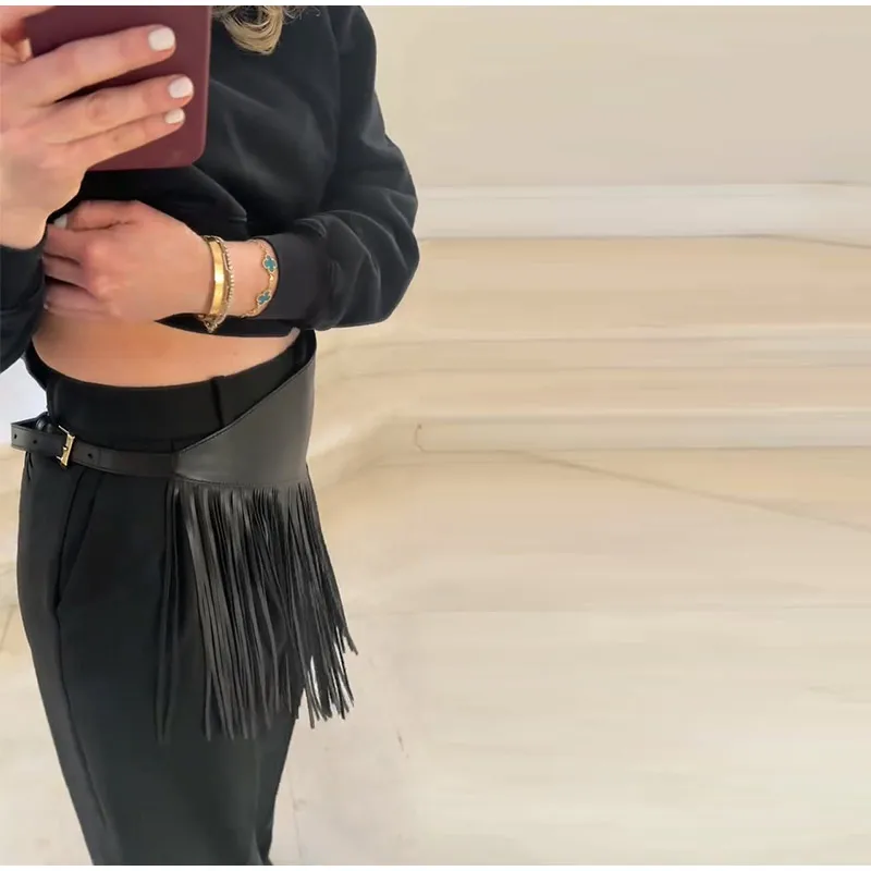 Hahnentritt-Skianzug mit Fischgrätenmuster, abnehmbare Kapuze, Ganzkörper-Taille, gerade Hose, Overall, Damenmode, Sport, Winter, 2022, Skibekleidung – Detail 8
