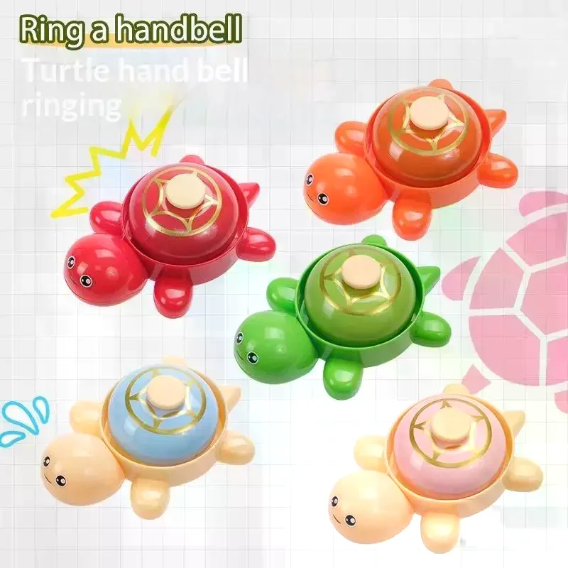 Cute Turtle Themed Call Bells Press Answer Bell: Mini Hand Desktop Toy Reward Game Home Restaurant Party