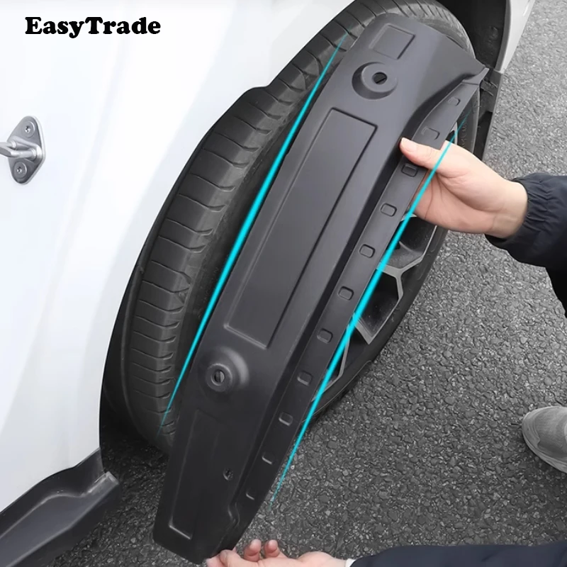 

For ZEEKR 007 2024 2025 Accessories Car Mud Blocking Lining Rear Wheel Mudguard Splash Guard