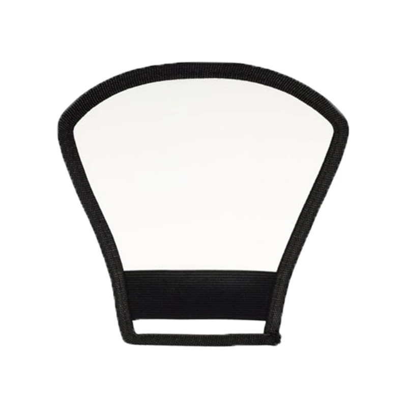 E56B 2-in-1 Silver/White Camera Diffuser Softbox Photo Light Reflector Portable Light Diffuser Reflector