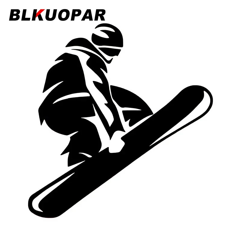 BLKUOPAR Snowboarding Car Sticker Creative Graphics Waterproof Decal Bumper Windows Motorcycle RV Windshield Car Accessories