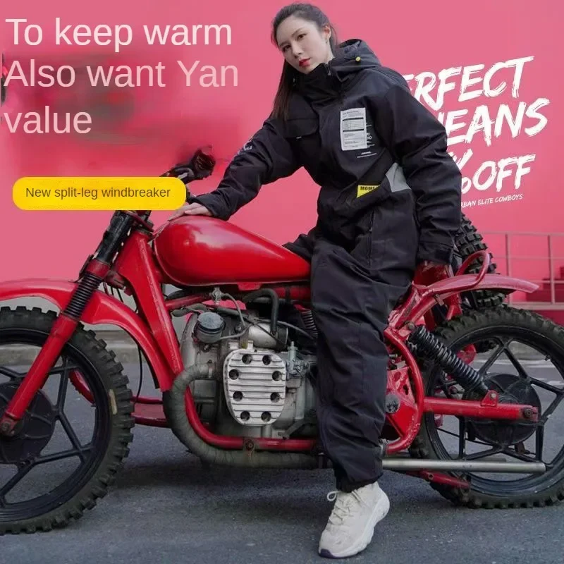 Winter Warm Motorcycle Jacket Windproof Suit Snow-proof Clothing Cold-proof Electric Vehicle Windbreaker Skiing Riding Clothing image 3