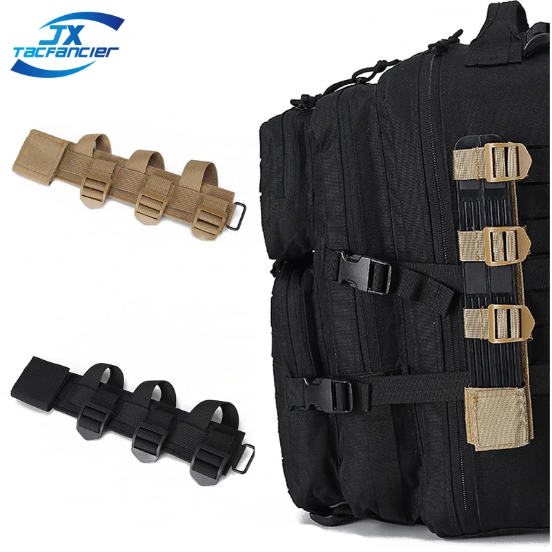 Tactical Molle Knife Shealth Adapter Attachment Adaptor Pack Rucksack Cinch Fasten Strap PALS Camping Hunting Accessories