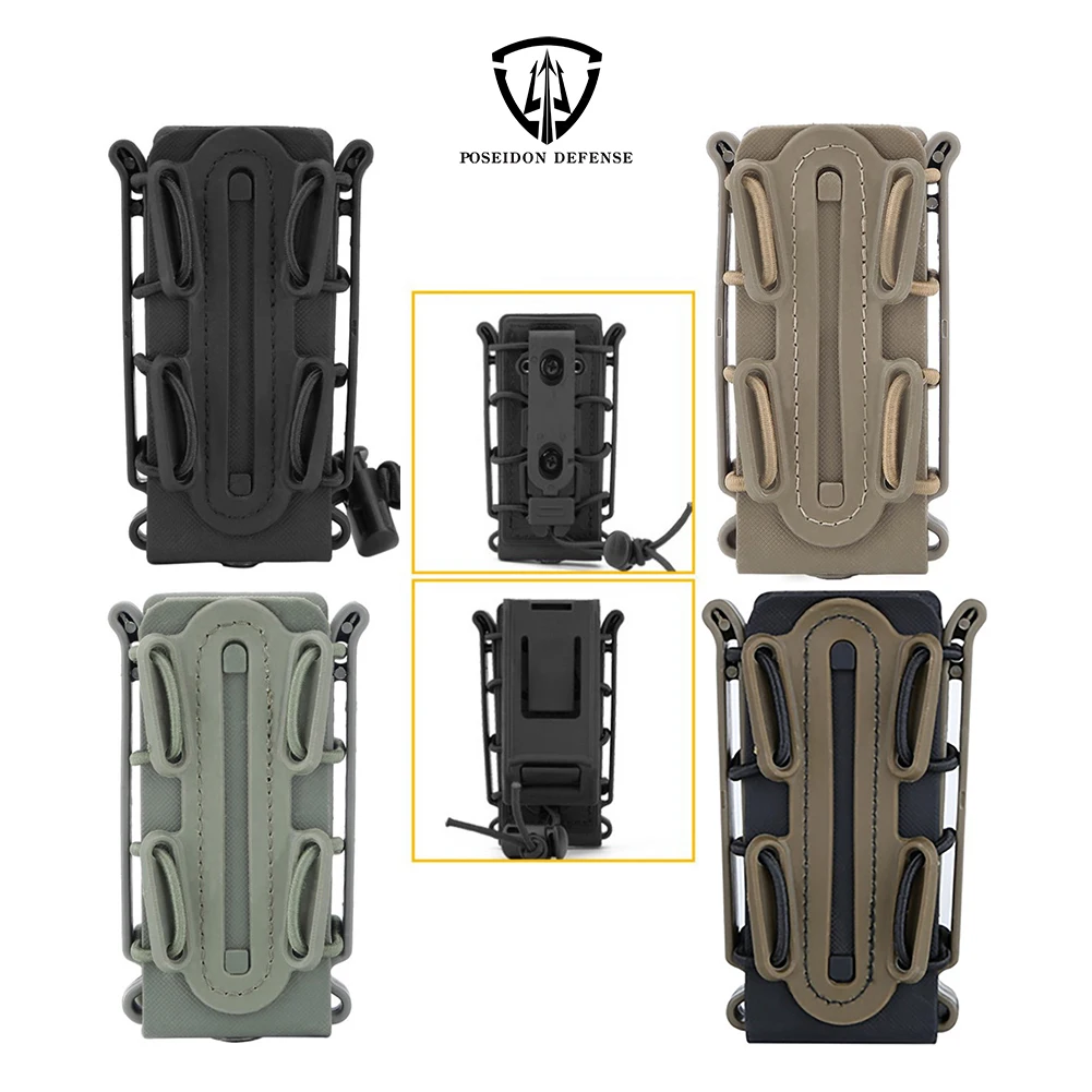  Gear Tall SOFT SHELL SCORPION PISTOL MAGAZINE CARRIER Moll Belt Clip Mag Pouch Holster For Pistol Single Double Stack