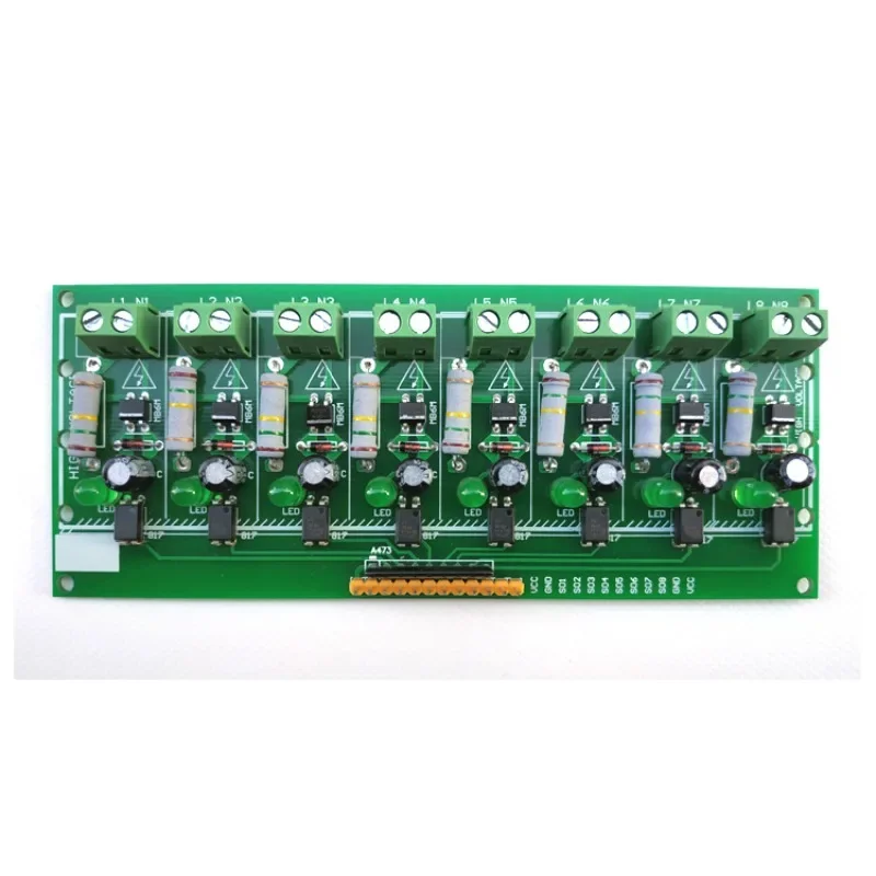 8 Channels 220V Optocoupler Isolation Detection Board 8 Channels Optocoupler Isolation Detection  AC Voltage Be Connected To PLC