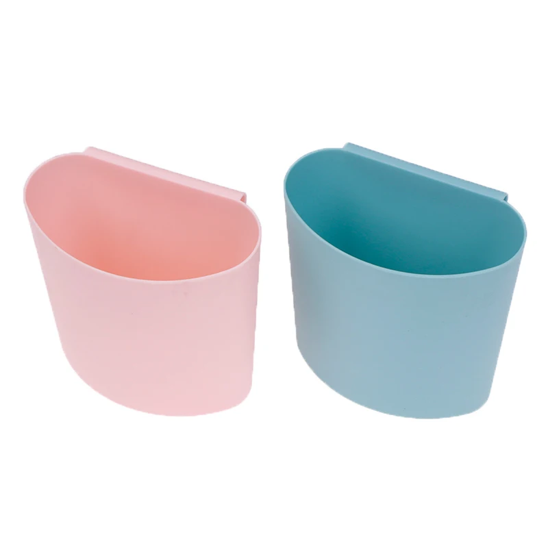 Household Back Hanging Plastic Storage Basket Kitchen Bathroom Mini Organizers Small Things Portable Storage Box Container