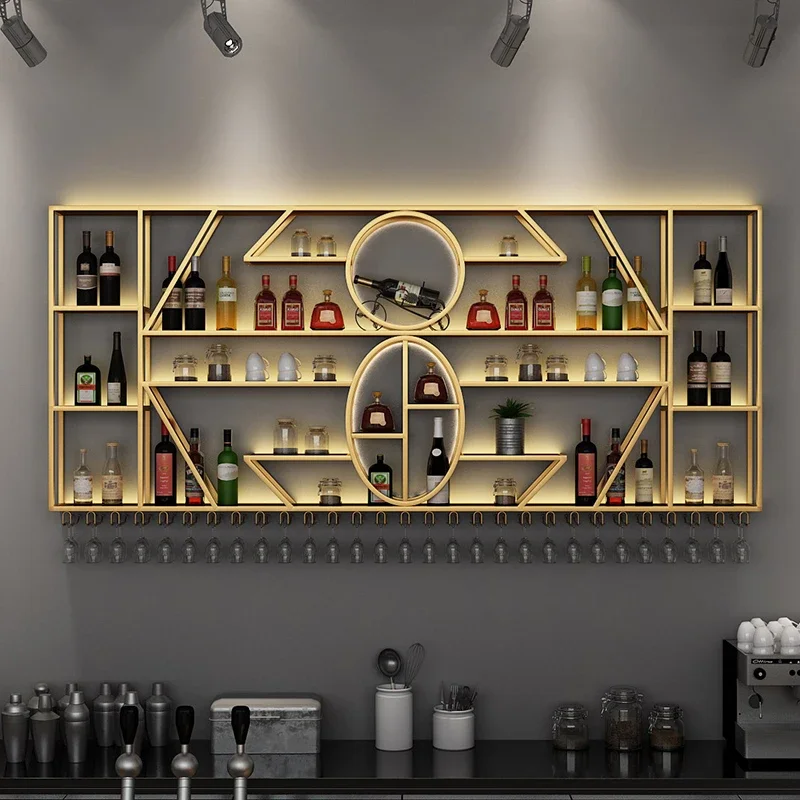 

Furniture For Liquor Bottles Restaurant Equipment Assemble Shelves Shop Storage Wine Rack Bottle Bar Salon Luxe Column Cabinet