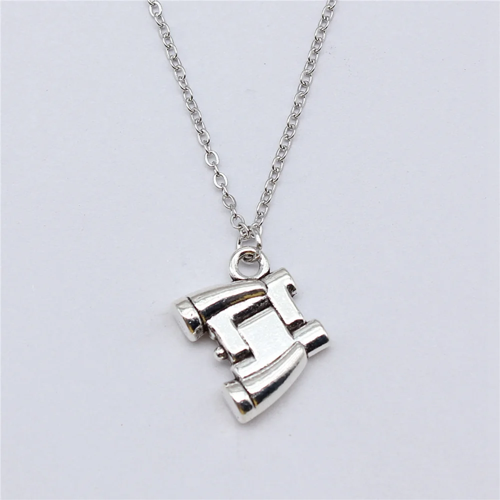 1pcs Telescope Charms Necklace Accessories For Women Jewelry Materials Wholesale Chain Length 40+5cm