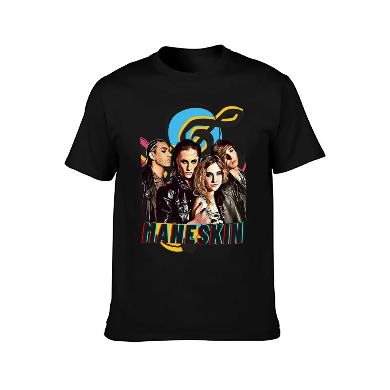 Maneskin || damiano david || Italia Music Band T-Shirt, Summer Casual Cotton Tee, Oversized Streetwear Tops, Unisex Men Women