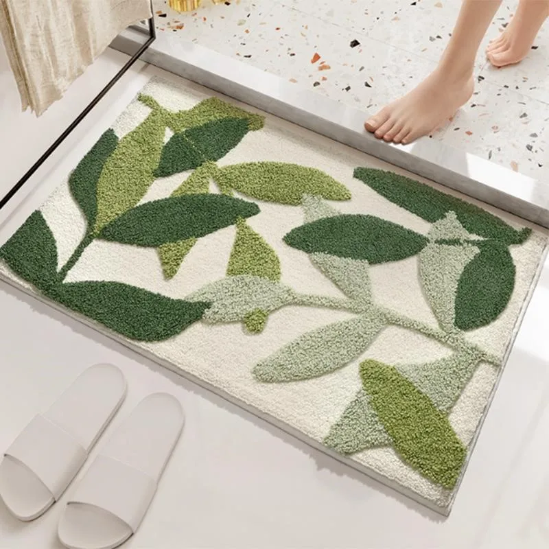 1pc Anti-slip Bath Rug Soft Non-Slip Quick Dry Bath Mat Absorbent floor mat bathroom mat Machine Washable Shower Carpet For Home