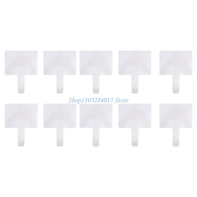 R6FF 10Pcs Small Double-Side Answer Paddle Handheld Paper Whiteboards for Classroom