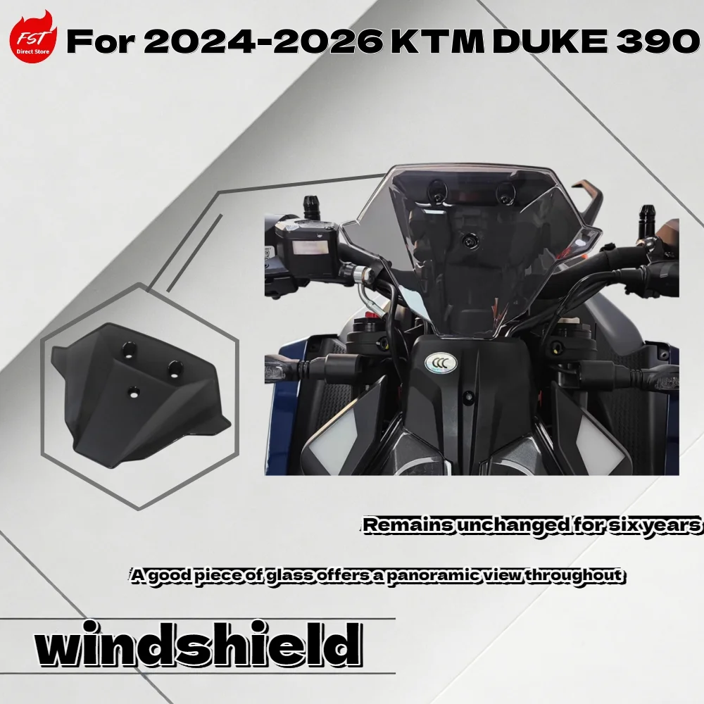 

For KTM DUKE 390 2024-2026 Modified Front Windshield Fairing Instrument Cover