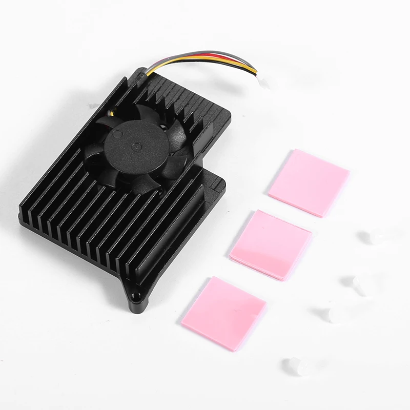 

Кулер Raspberry Pi 5-го поколения, охлаждающий вентилятор, радиатор, активное охлаждение с термопаткой