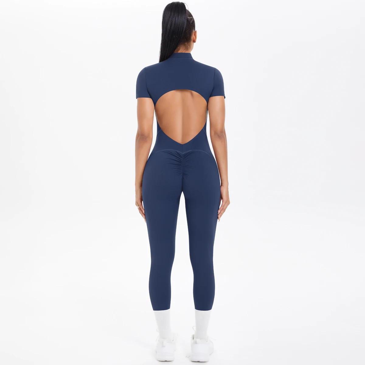 Short Sleeved Fitness Jumpsuit 5