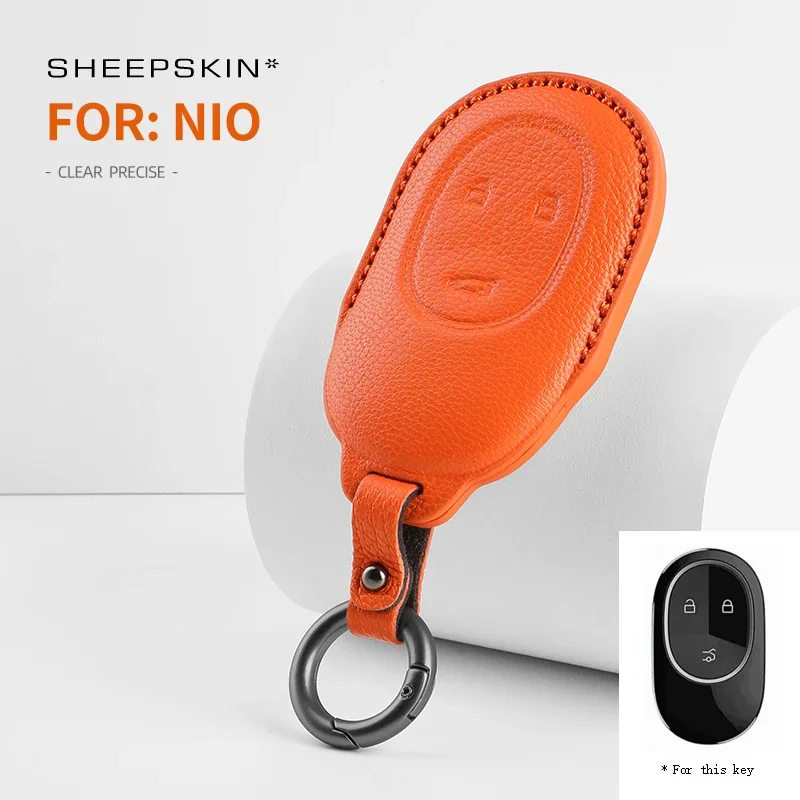 Sheepskin For NIO et5 et7 es7 ec7 Car Key Set Car Top Grade Car Key Case Accessories