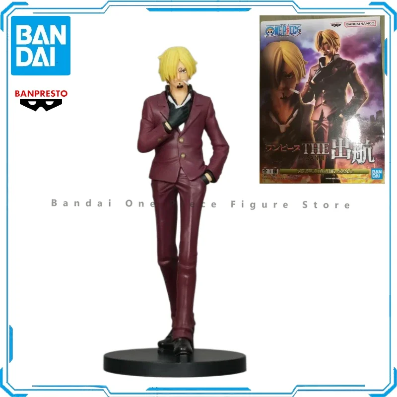 In Stock Original Bandai One Piece Series Sanji Action Figures Animation Toys Gifts Model Collector Anime Hobby