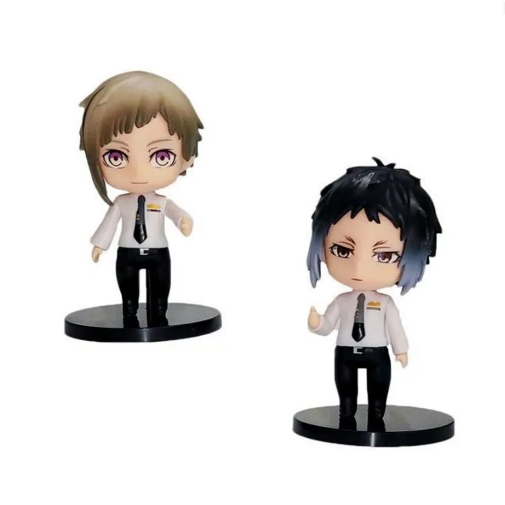 1 Pcs Anime Bungo Stray Dogs Action Figures Dazai Osamu Nakahara Chuuya Edogawa Rampo Pvc Model Statue Collection Kid Gift Toy