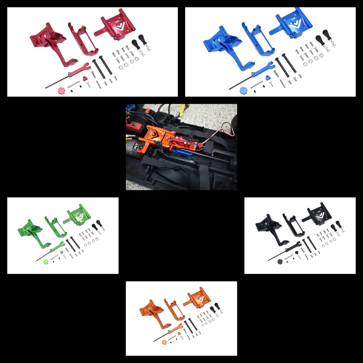 

GPM Aluminum Handbrake Kit + Center Differential Cover For ARRMA 1/7 4Wd