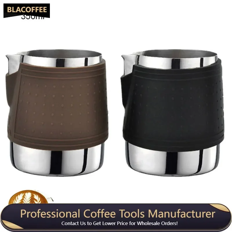 

350MLMilk Jug Pull Flower Cup Coffee Cappuccino Espresso Steaming Pitcher Coffee Milk Frothing Cup Coffee Steaming Pitcher