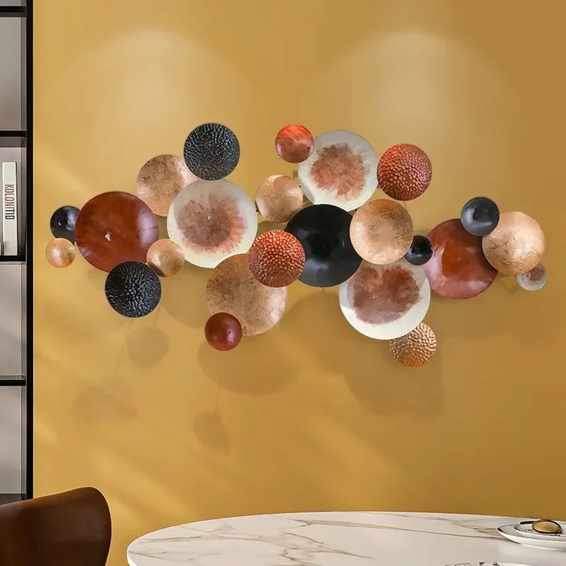 Wrought Iron Wall Hanging Modern Light Luxury Living Room Sofa Bedroom Bedside Wall Decoration Pendant
