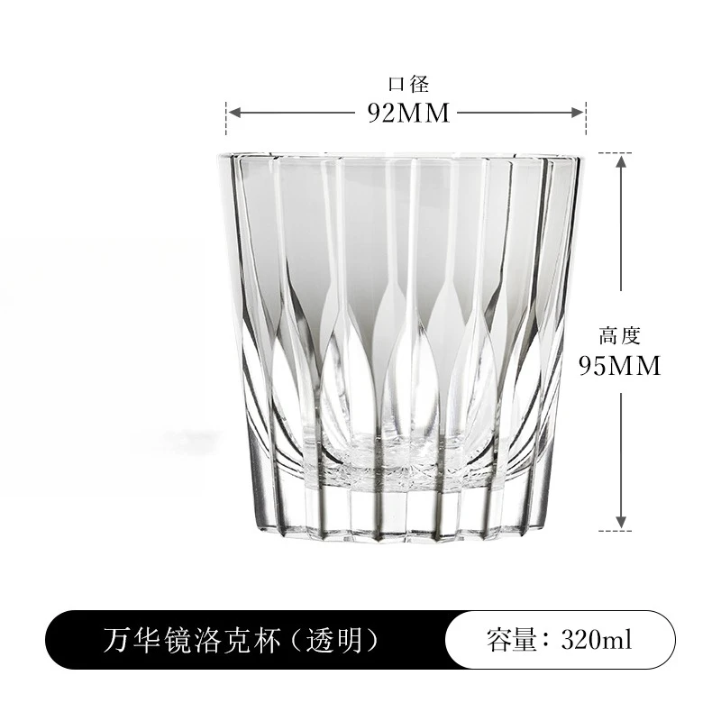 Handmade cut cup crystal glass whiskey foreign wine cup star cup