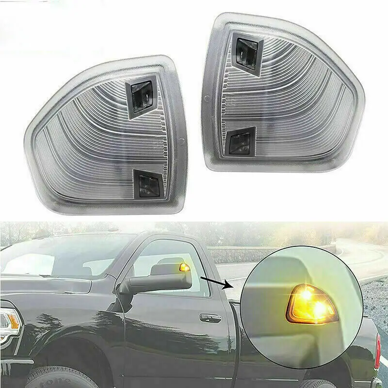 

For Dodge Ram 1500 2500 reverse mirror, rearview mirror, turn signal LED indicator, mirror light