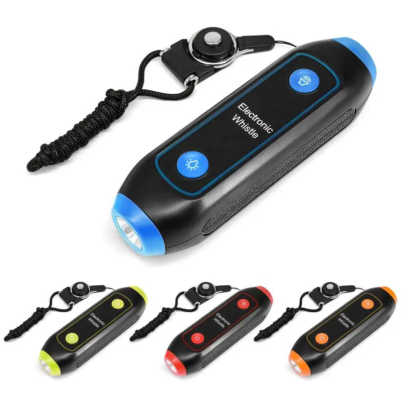 

1Pc Electronic Whistle Handheld Electric Whistle With Lanyard SOS Light Flashlight For Coaches Referees P.E. Teacher