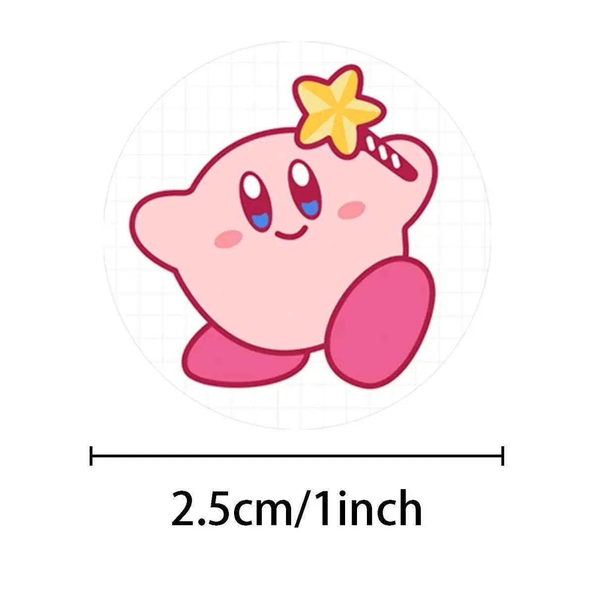 500/1000pcs Kirby Round Stickers Cute Cartoon Decorative Stickers for Journal Gift Packaging view 4