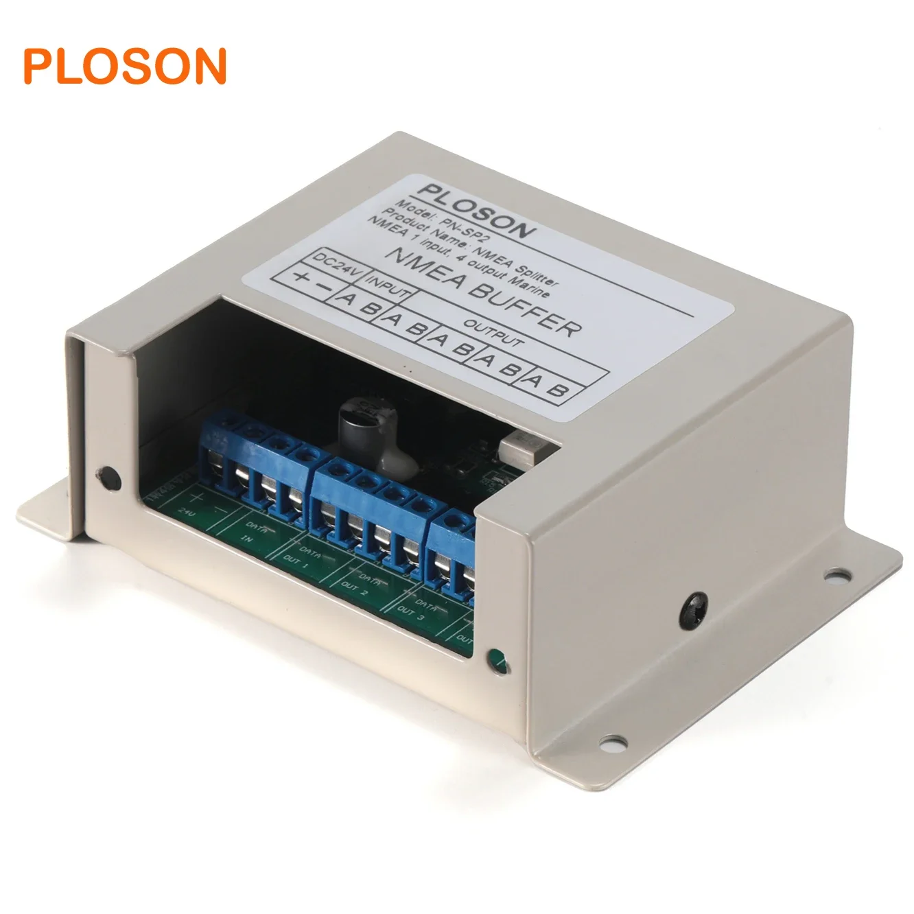 

PLOSON PN-SP2 NMEA0183 Splitter NMEA Buffer NMEA 1 input, 4 output Marine Serial Line Splitter Isolating Buffer for 24V Systems