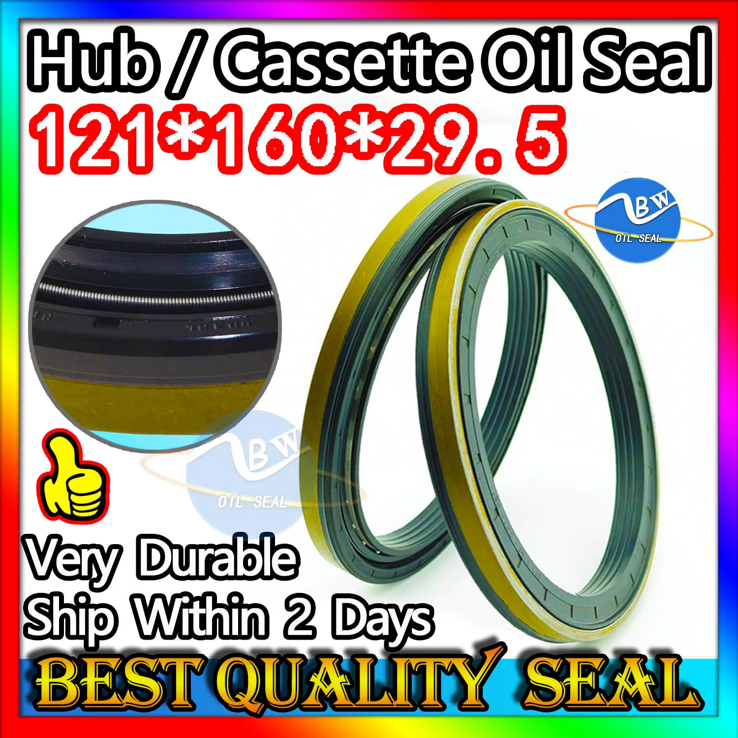 

Hub Oil Seal 121*160*29.5 For Tractor Cat Shaft Cassette Sealing Combined 121X160X29.5 370003A NBR Replacement High Quality