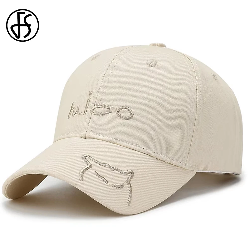

FS Stylish Khaki Blue Baseball Cap For Men Cotton Brand Women Hat Streetwear Hip Hop Caps Summer Trucker Hats Gorra Hombre 2026