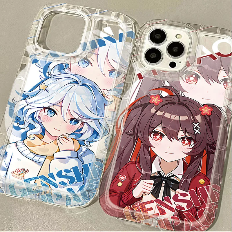 Genshin Impact Furina Hu tao Phone Case for Xiaomi 13T 12T 14 13 12 12X 12S 11 Lite 10 11i POCO X6 Pro X3 NFC X4 GT X5 F3 F4 F5